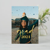 Moderne minimaliste Faire-part d'obtention d'un di (Debout devant)