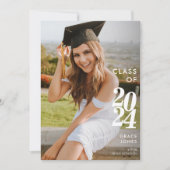 Moderne minimaliste Faire-part d'obtention d'un di (Devant)