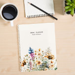 Moderne minimaliste Fleur sauvage Floral Personnal<br><div class="desc">Moderne minimaliste Fleur sauvage Floral Personnalisé Carnet de planificateur</div>