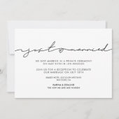 Moderne minimaliste Juste marié faire-part (Devant)