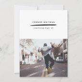 Moderne minimaliste ligne Grad Faire-part (Devant)