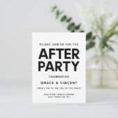 Moderne minimaliste mariage après invitation (Debout devant)