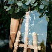 Moderne Minimaliste | Mariage Bienvenue Monogramme