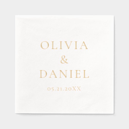 Moderne minimaliste Mariage simple (Recto)