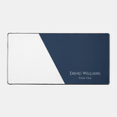 Moderne minimaliste Marine bleu blanc personnalisé (Recto)