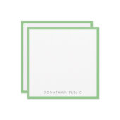 Moderne minimaliste Monogramme Modèle Élégant (Devant/Arrière en situation)