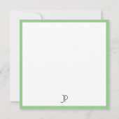 Moderne minimaliste Monogramme Modèle Élégant (Dos)