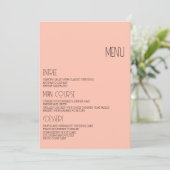 Moderne minimaliste Pastel Mariage Table Carte Men (Debout devant)