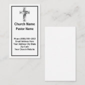 Moderne minimaliste Pasteur Cartes de visite (Devant / Derrière)