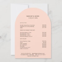 Moderne, Minimaliste, Pêche, Carte de Tarif de Sal
