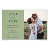 Moderne minimaliste photo mariage sauter date (Devant)