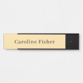 Moderne minimaliste Plaque Simple Beige (Devant)
