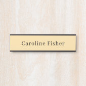 Moderne minimaliste Plaque Simple Beige (Devant)