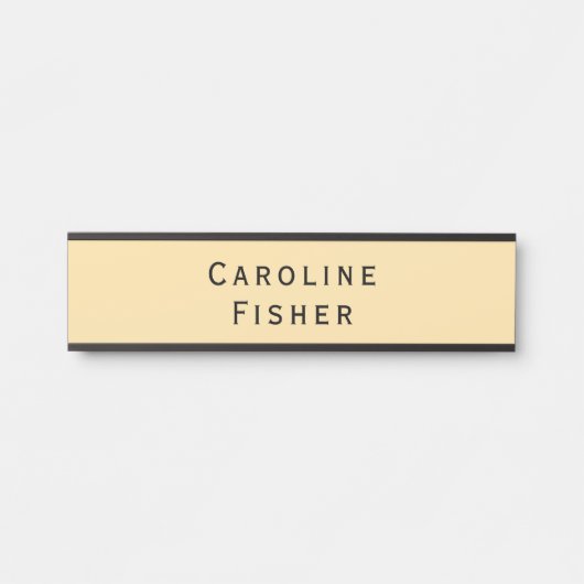 Moderne minimaliste Plaque Simple Beige (Devant)