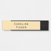 Moderne minimaliste Plaque Simple Beige (Devant)