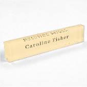 Moderne minimaliste Plaque Simple Beige
