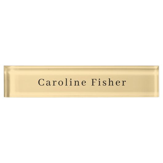 Moderne minimaliste Plaque Simple Beige (Devant)