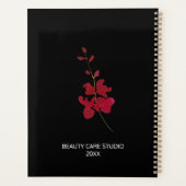 Moderne minimaliste professionnel tendance floral (Dos)