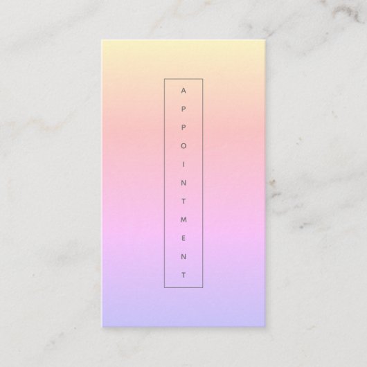 Moderne minimaliste Rainbow Pastel - Rendez-vous (Devant)