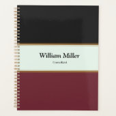 Moderne minimaliste rayures de marron noir (Devant)