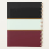 Moderne minimaliste rayures de marron noir (Dos)