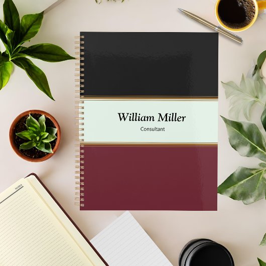 Moderne minimaliste rayures de marron noir