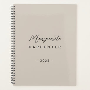 Moderne Minimaliste Script Taupe Clair 2023