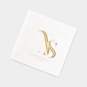 Moderne Minimaliste | Serviettes de monogramme de  (Gauche)