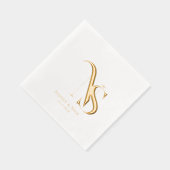 Moderne Minimaliste | Serviettes de monogramme de  (Droite)