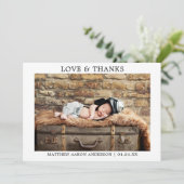 Moderne minimaliste simple amour Merci bébé (Debout devant)