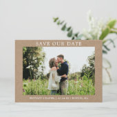 Moderne Minimaliste Simple Économisez Notre Carte  (Debout devant)