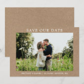 Moderne Minimaliste Simple Économisez Notre Carte  (Devant / Derrière)