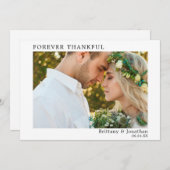 Moderne minimaliste simple pour toujours Merci Mar (Devant / Derrière)