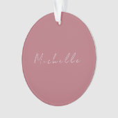 Moderne minimaliste tendance Rose manuscrit Or (devant)