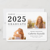 Moderne minimalistische 2 aankondiging van Afstude (Voorkant)