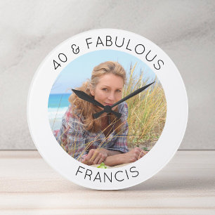 Moderne Minimalistische 40 & Fabulous Foto Grote Klok