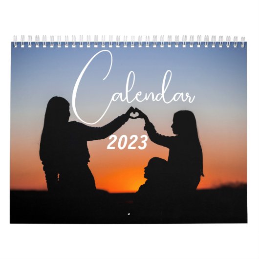 Moderne minimalistische aangepaste 2025 familie Ka Kalender (Hoes)