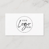Moderne minimalistische aangepaste bedrijfscode Lo Visitekaartje (Voorkant)