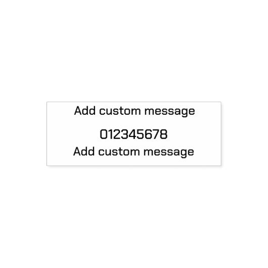 Moderne minimalistische aangepaste datumstempel  zelfinktende stempel (Design)