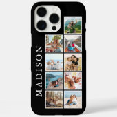 Moderne minimalistische aangepaste foto monogram Case-Mate iPhone case (Achterkant)