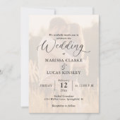 Moderne Minimalistische Aangepaste Fotohuwelijksui Kaart (Voorkant)