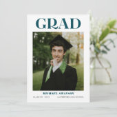 Moderne minimalistische aankondiging Afstudeerder (Staand voorkant)