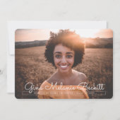 Moderne minimalistische aankondiging van Afstudere (Voorkant)