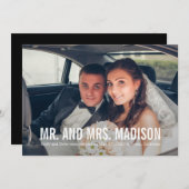 Moderne minimalistische aankondiging van het fotoh (Voorkant / Achterkant)