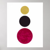 Moderne Minimalistische Abstracte Elegante Kunst Poster (Voorkant)