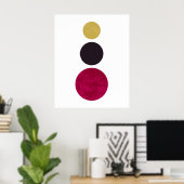 Moderne Minimalistische Abstracte Elegante Kunst Poster (Thuiskantoor)