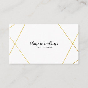 Moderne minimalistische Abstracte Faux Gold Profes Visitekaartje