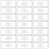 Moderne, minimalistische Adresetiketten voor groen Sticker (Voorkant)