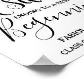 Moderne minimalistische Advocaat Afstuderen Drink  Poster (Hoek)