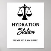 Moderne minimalistische Advocaat Afstuderen Drink  Poster (Voorkant)